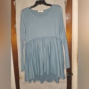 Zenana Outfitters Teal Long Sleeve Top